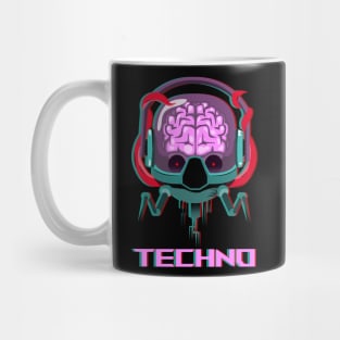 Techno Alien Rave Music Dance Festival Gift Mug
